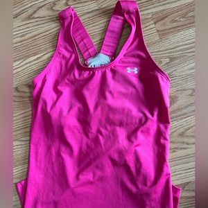 UA Heat Gear Under Armour Hot Pink Small Tank Top Athletic